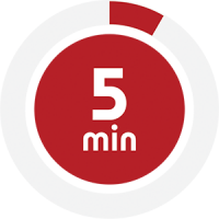 5 Minutes Clock Face