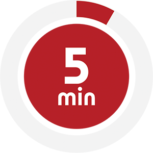 5 Minutes Clock Face