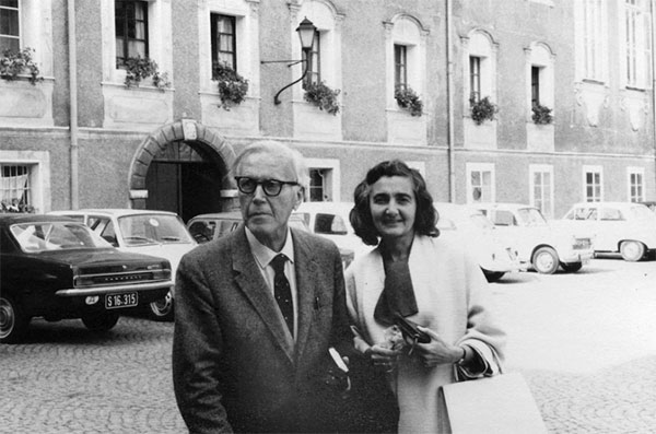 The Catholic philosopher Alice von Hildebrand with her husband, fellow philosopher Dietrich von Hildebrand, in Salzburg, Austria, in the late 1960s. (Courtesy of the Hildebrand Project)